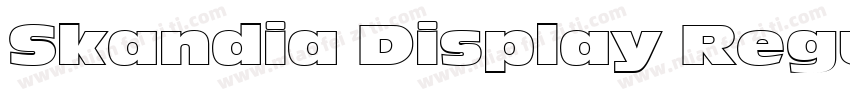 Skandia Display Regu字体转换
